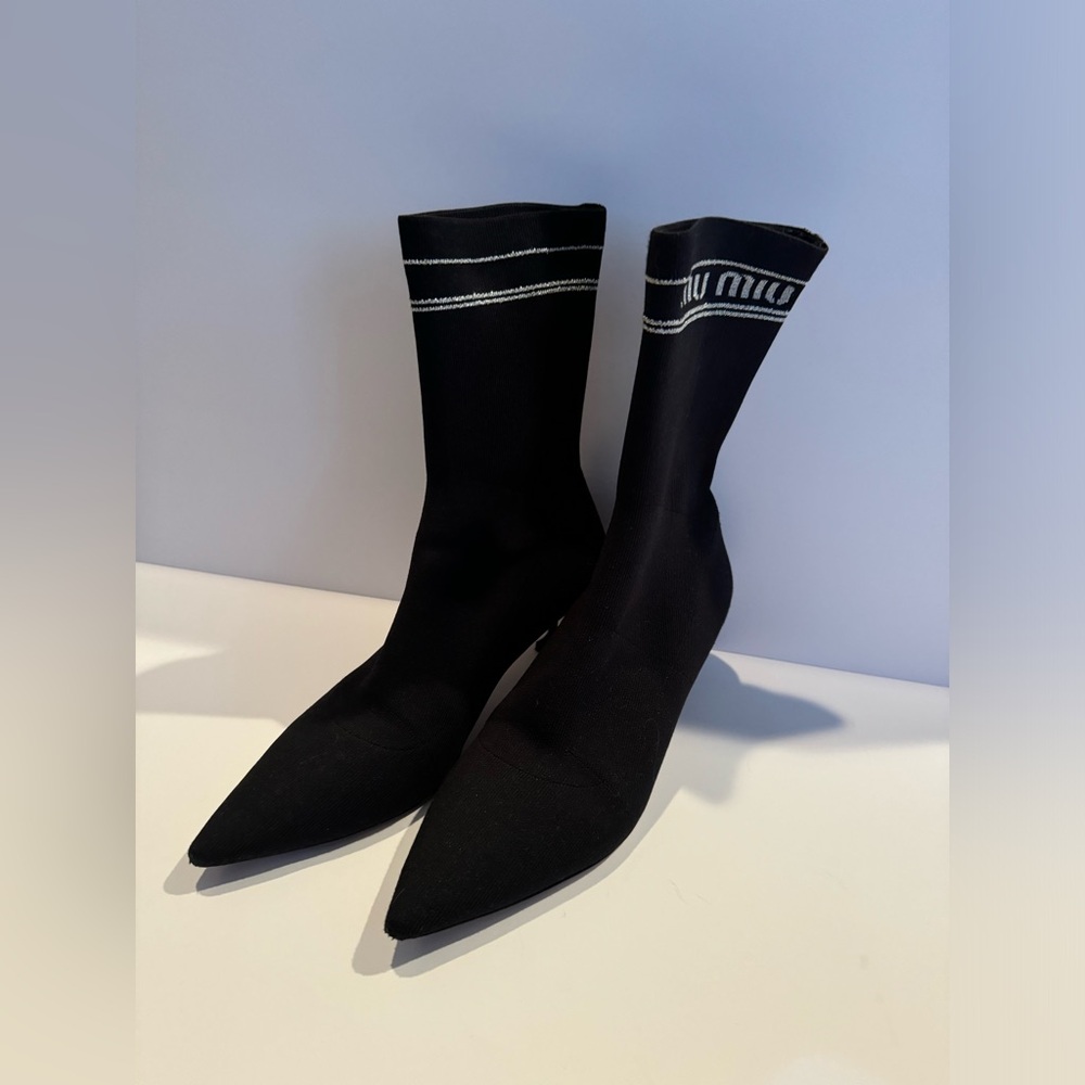 Miu Miu Black Women's Boots - Picture 2 of 8